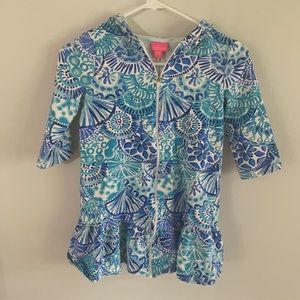 Lily Pulitzer girls beach coverup size 8-10 large